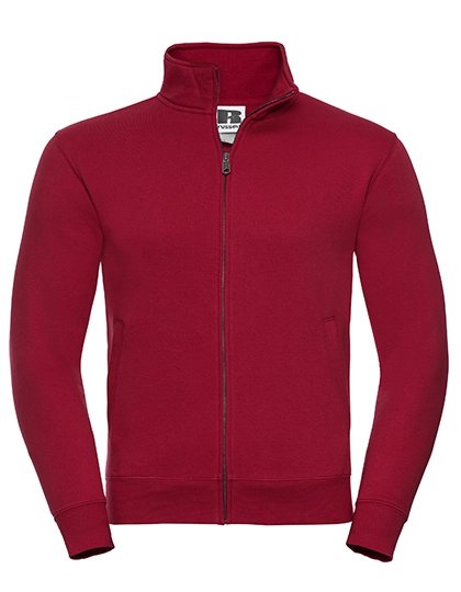 Authentic Sweat Jacket zum Besticken und Bedrucken in der Farbe Classic Red mit Ihren Logo, Schriftzug oder Motiv.