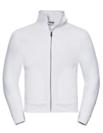 Authentic Sweat Jacket zum Besticken und Bedrucken in der Farbe White mit Ihren Logo, Schriftzug oder Motiv.