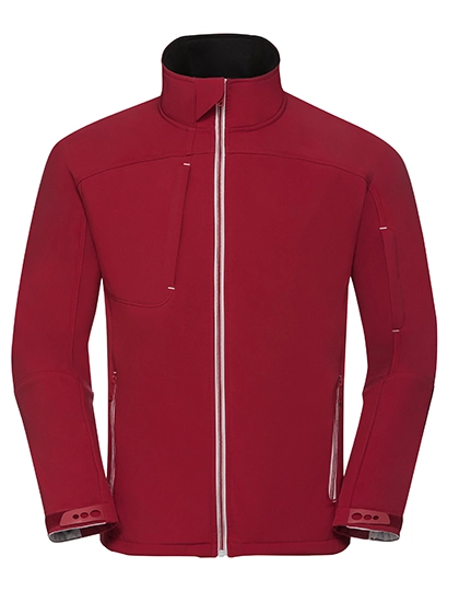 Men´s Bionic Softshell Jacket zum Besticken und Bedrucken in der Farbe Classic Red mit Ihren Logo, Schriftzug oder Motiv.