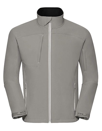 Men´s Bionic Softshell Jacket zum Besticken und Bedrucken in der Farbe Stone mit Ihren Logo, Schriftzug oder Motiv.