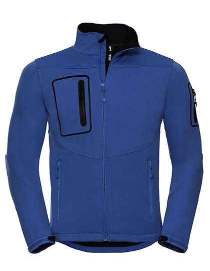 Men´s Sportshell 5000 Jacket zum Besticken und Bedrucken in der Farbe Azure Blue mit Ihren Logo, Schriftzug oder Motiv.