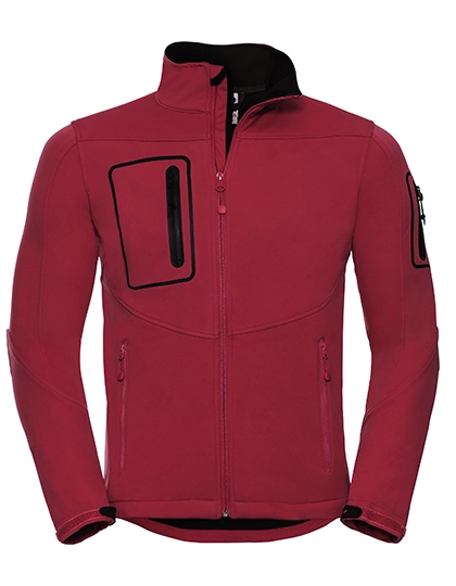 Men´s Sportshell 5000 Jacket zum Besticken und Bedrucken in der Farbe Classic Red mit Ihren Logo, Schriftzug oder Motiv.