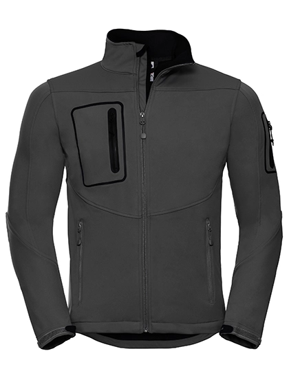 Men´s Sportshell 5000 Jacket zum Besticken und Bedrucken in der Farbe Titanium (Solid) mit Ihren Logo, Schriftzug oder Motiv.