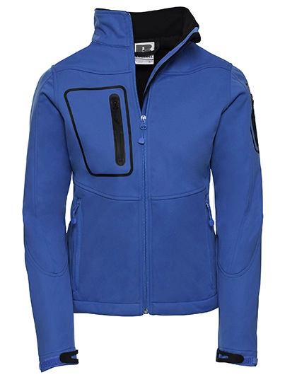 Ladies´ Sportshell 5000 Jacket zum Besticken und Bedrucken in der Farbe Azure Blue mit Ihren Logo, Schriftzug oder Motiv.