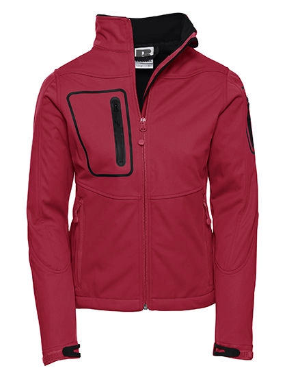 Ladies´ Sportshell 5000 Jacket zum Besticken und Bedrucken in der Farbe Classic Red mit Ihren Logo, Schriftzug oder Motiv.