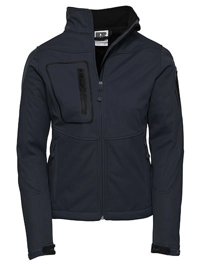 Ladies´ Sportshell 5000 Jacket zum Besticken und Bedrucken in der Farbe French Navy mit Ihren Logo, Schriftzug oder Motiv.