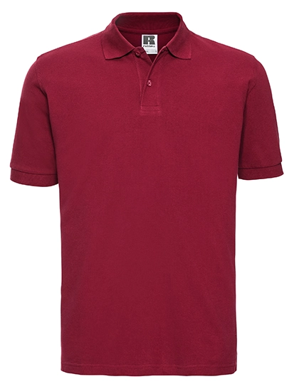 Men´s Classic Cotton Polo zum Besticken und Bedrucken in der Farbe Classic Red mit Ihren Logo, Schriftzug oder Motiv.