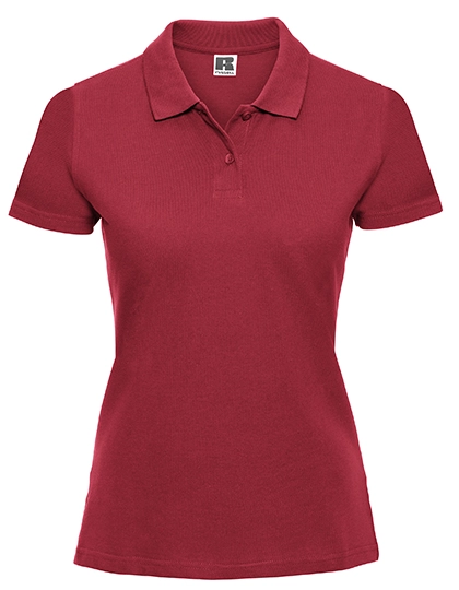Ladies´ Classic Cotton Polo zum Besticken und Bedrucken in der Farbe Classic Red mit Ihren Logo, Schriftzug oder Motiv.