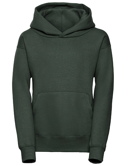 Kids´ Hooded Sweatshirt zum Besticken und Bedrucken in der Farbe Bottle Green mit Ihren Logo, Schriftzug oder Motiv.