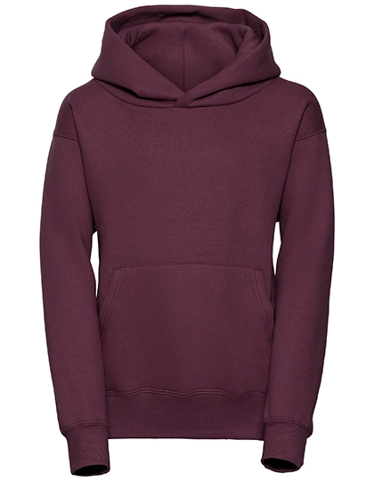 Kids´ Hooded Sweatshirt zum Besticken und Bedrucken in der Farbe Burgundy mit Ihren Logo, Schriftzug oder Motiv.