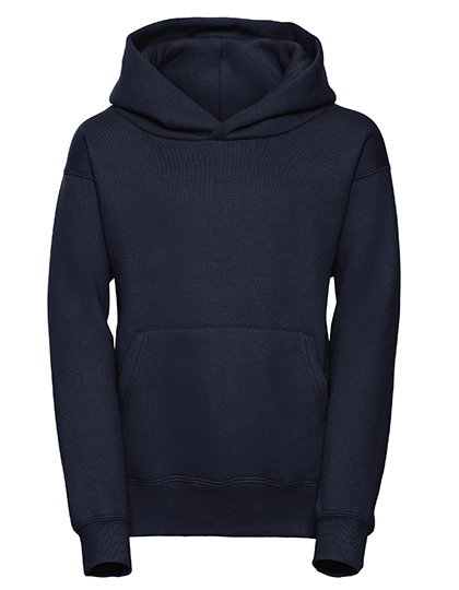 Kids´ Hooded Sweatshirt zum Besticken und Bedrucken in der Farbe French Navy mit Ihren Logo, Schriftzug oder Motiv.