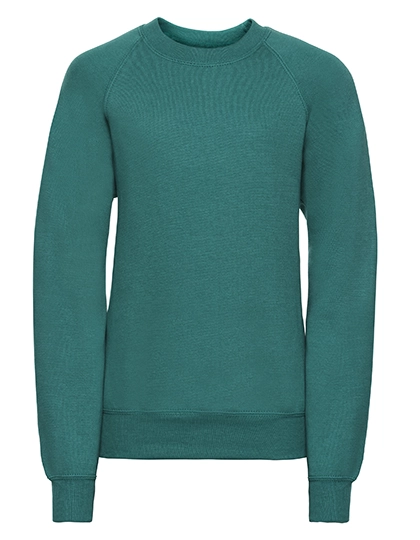 Kids´ Classic Sweatshirt zum Besticken und Bedrucken in der Farbe Winter Emerald mit Ihren Logo, Schriftzug oder Motiv.