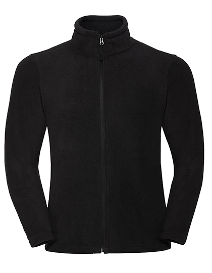 Men´s Full Zip Outdoor Fleece zum Besticken und Bedrucken in der Farbe Black mit Ihren Logo, Schriftzug oder Motiv.