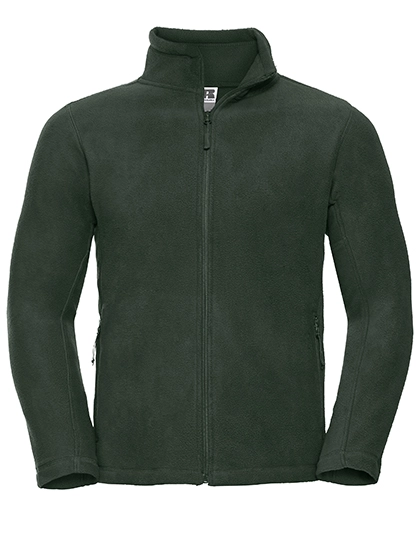 Men´s Full Zip Outdoor Fleece zum Besticken und Bedrucken in der Farbe Bottle Green mit Ihren Logo, Schriftzug oder Motiv.