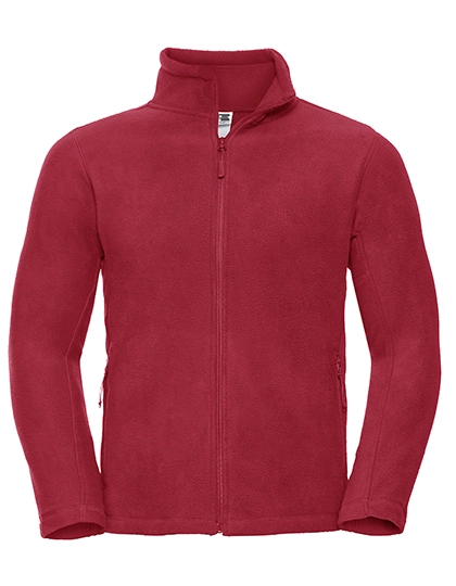 Men´s Full Zip Outdoor Fleece zum Besticken und Bedrucken in der Farbe Classic Red mit Ihren Logo, Schriftzug oder Motiv.