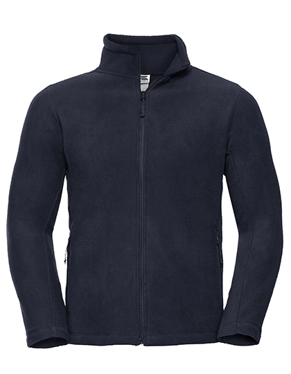 Men´s Full Zip Outdoor Fleece zum Besticken und Bedrucken in der Farbe French Navy mit Ihren Logo, Schriftzug oder Motiv.