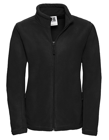 Ladies´ Full Zip Outdoor Fleece zum Besticken und Bedrucken in der Farbe Black mit Ihren Logo, Schriftzug oder Motiv.