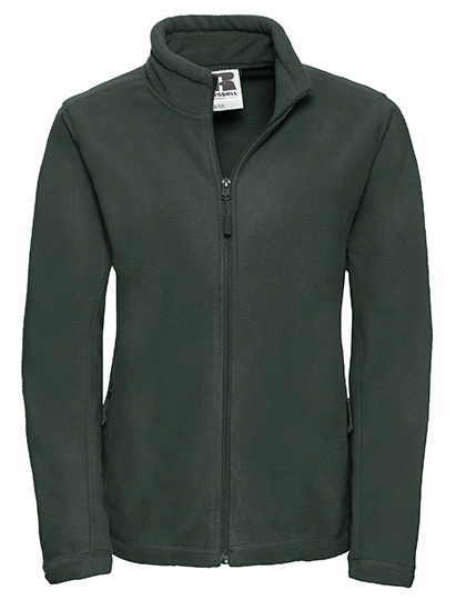 Ladies´ Full Zip Outdoor Fleece zum Besticken und Bedrucken in der Farbe Bottle Green mit Ihren Logo, Schriftzug oder Motiv.