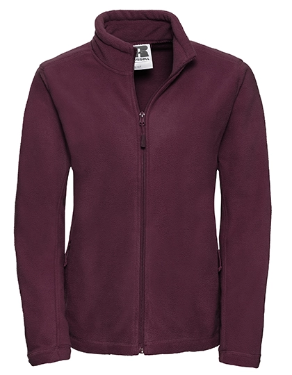 Ladies´ Full Zip Outdoor Fleece zum Besticken und Bedrucken in der Farbe Burgundy mit Ihren Logo, Schriftzug oder Motiv.