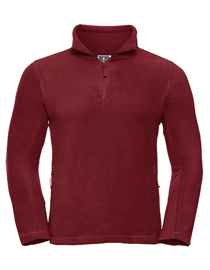 Quarter Zip Outdoor Fleece zum Besticken und Bedrucken in der Farbe Classic Red mit Ihren Logo, Schriftzug oder Motiv.