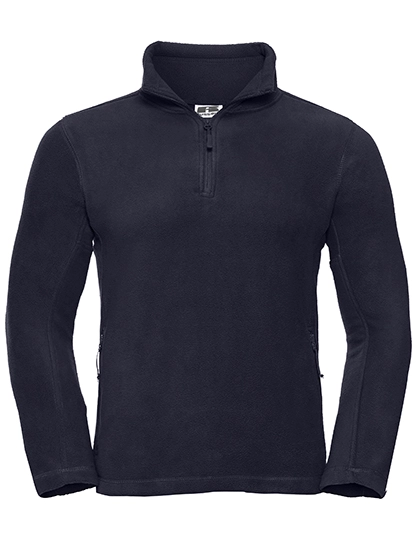 Quarter Zip Outdoor Fleece zum Besticken und Bedrucken in der Farbe French Navy mit Ihren Logo, Schriftzug oder Motiv.