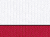 Unisex 3/4 Sleeve Baseball T-Shirt in der Farbe White/Red