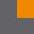 Five Panels Cap Long Beach in der Farbe Dark Grey (Solid)-Orange