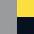 Rapper Canvas Cap in der Farbe Grey-Bright Yellow-Black
