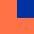 Multi-Functional Executive Waistcoat in der Farbe Hi-Vis Orange-Royal Blue