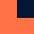 Pro Hi-Vis Polo in der Farbe Orange-Navy